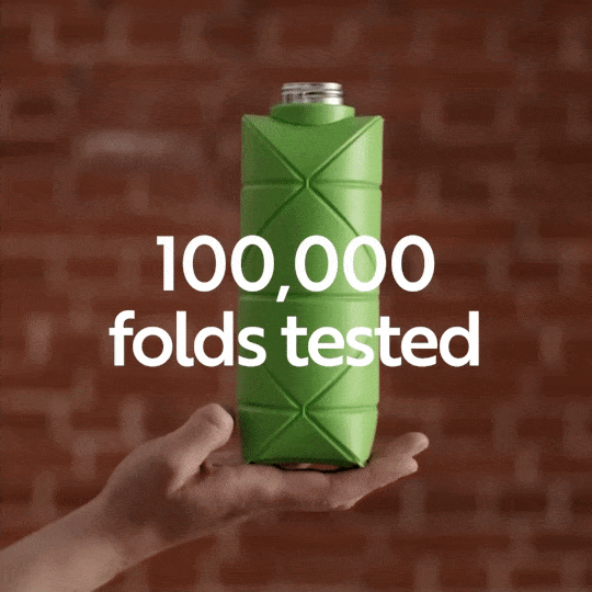 DiFOLD Origami Bottle folding test demonstration