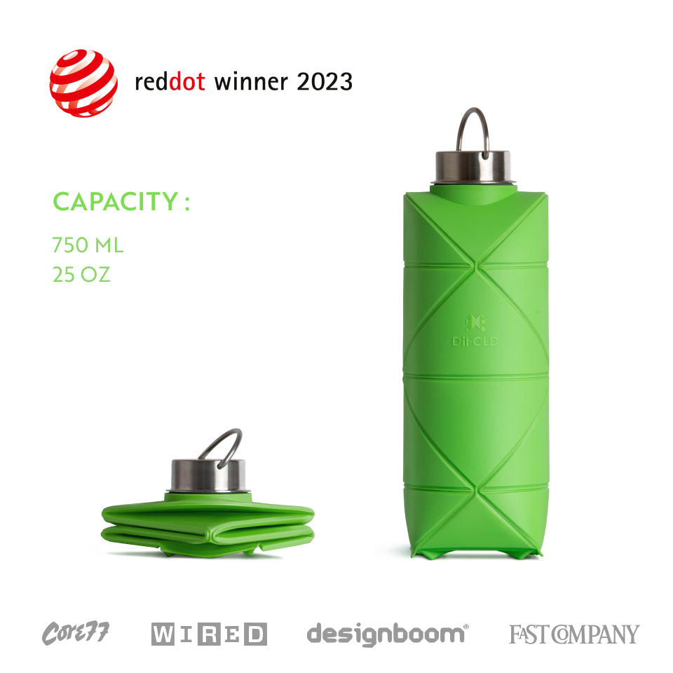 DiFOLD Origami Bottle in Mighty Green